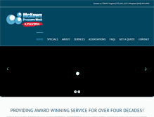 Tablet Screenshot of mckownpressurewash.com